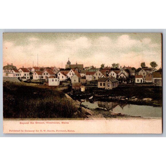Vintage Postcard "Beyond The Stream" Vinalhaven Maine #1640 - Picture 1 of 2